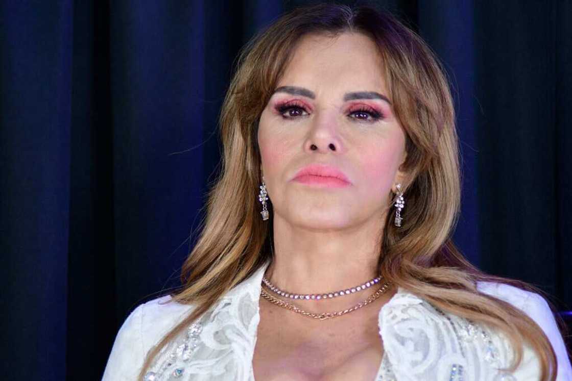 Lucia Méndez in a white dress Lucia Méndez in a white dress