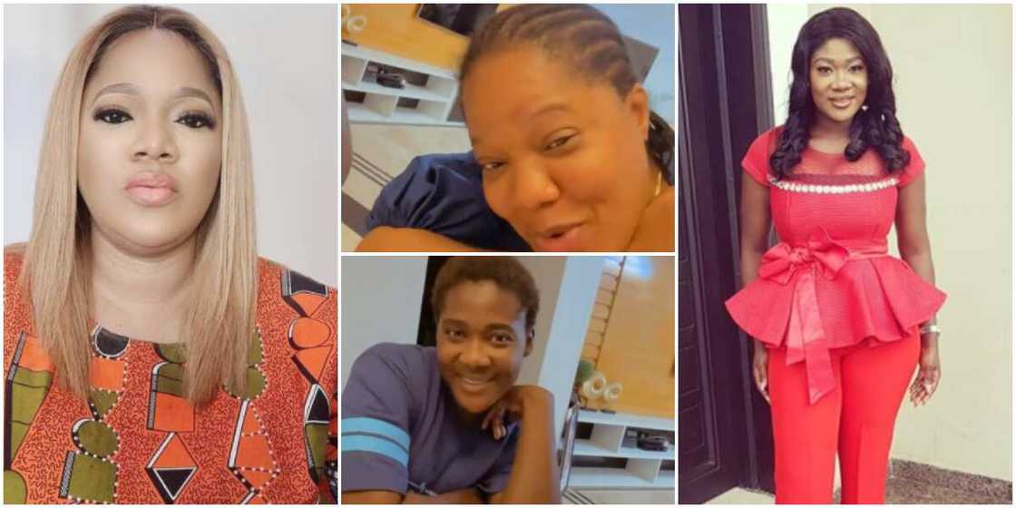 Toyin Abraham pleasantly stunned as she visits Mercy Johnson's home, says actress and hubby are rich Toyin Abraham pleasantly stunned as she visits Mercy Johnson's home, says actress and hubby are rich