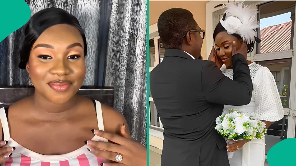 Couple shares how they spent N405k on their civil wedding