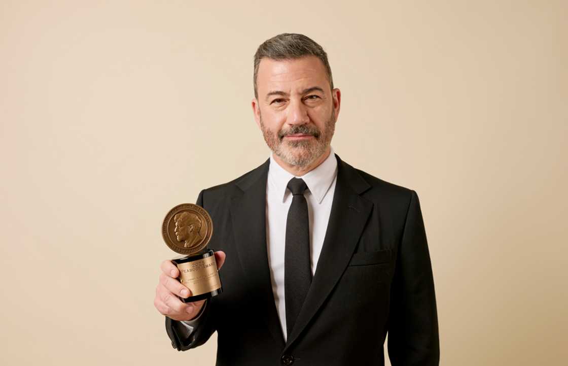 Jimmy Kimmel, winner of the Peabody Award for 'Jimmy Kimmel Live!,' poses for a portrait during the 86th Annual Peabody Awards at Beverly Wilshire Jimmy Kimmel, winner of the Peabody Award for 'Jimmy Kimmel Live!,' poses for a portrait during the 86th Annual Peabody Awards at Beverly Wilshire