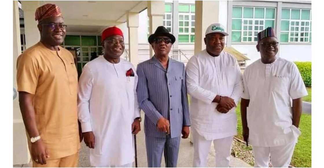 2023 general elections, PDP, Atiku Abubakar, Dele Momodu, Governor Nyesom Wike, Governor Seyi Makinde, Governor Okezie Ikpeazu, Governor Samuel Ortom, Enugu state governor