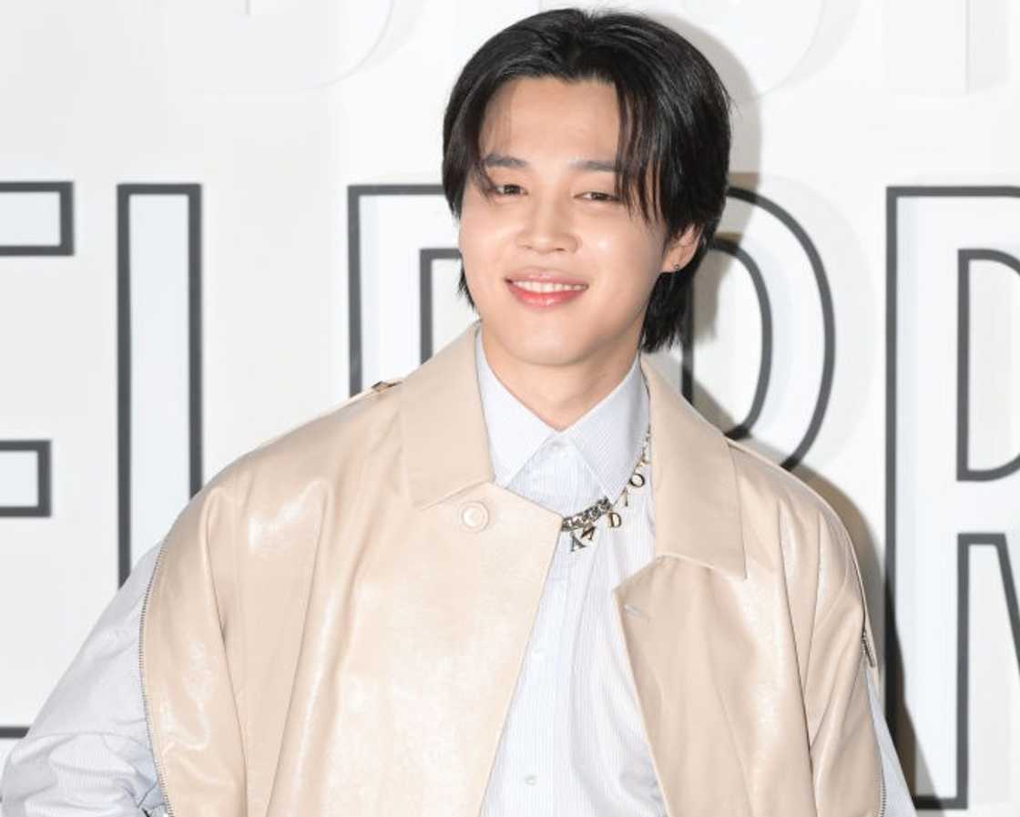 Jimin of BTS attends the photo call for "Lady Dior Celebration" event