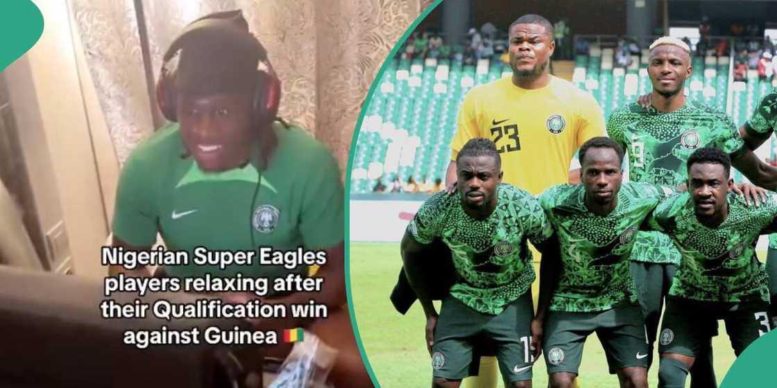Super Eagles Players play video games Super Eagles Players play video games
