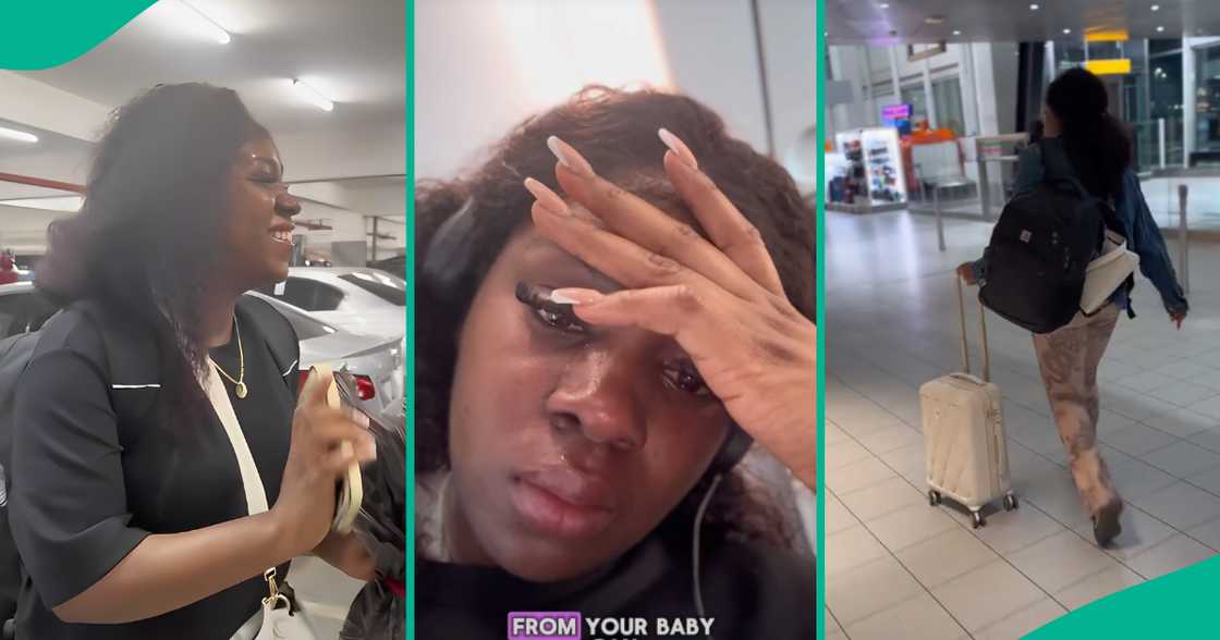 Lady travels to Nigeria for first time i 13 years to see stranger she met on TikTok, leaves her baby behind abroad Lady travels to Nigeria for first time i 13 years to see stranger she met on TikTok, leaves her baby behind abroad