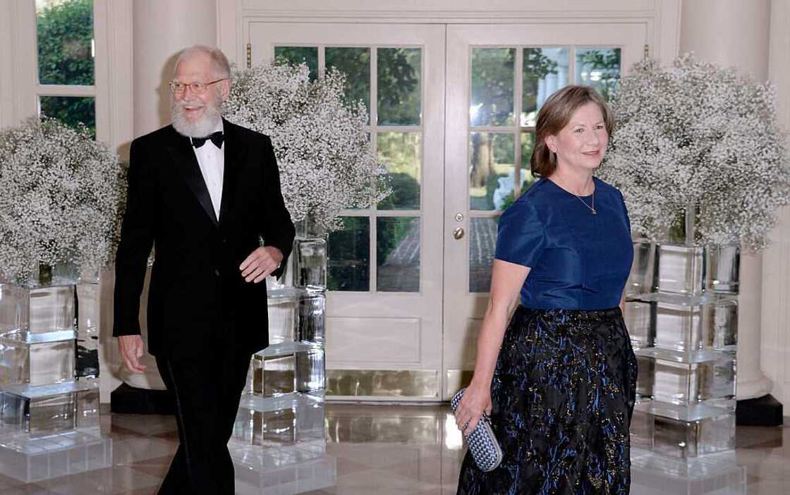 David Letterman and his wife Regina Lasko arrive at the state dinner in honour of the President of Finland and Norwegian Prime Minister David Letterman and his wife Regina Lasko arrive at the state dinner in honour of the President of Finland and Norwegian Prime Minister