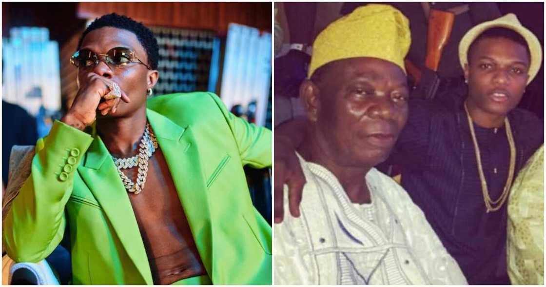 Photos of Wizkid and his dad, Alhaji Muniru Balogun