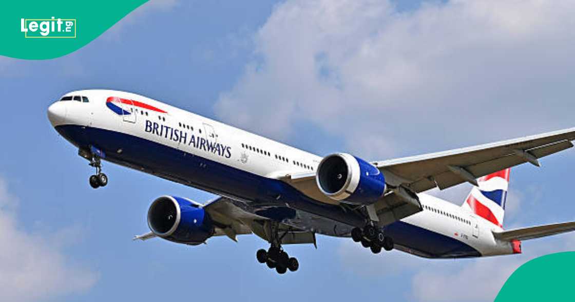 Jirgin kamfanin British Airways. Jirgin kamfanin British Airways.
