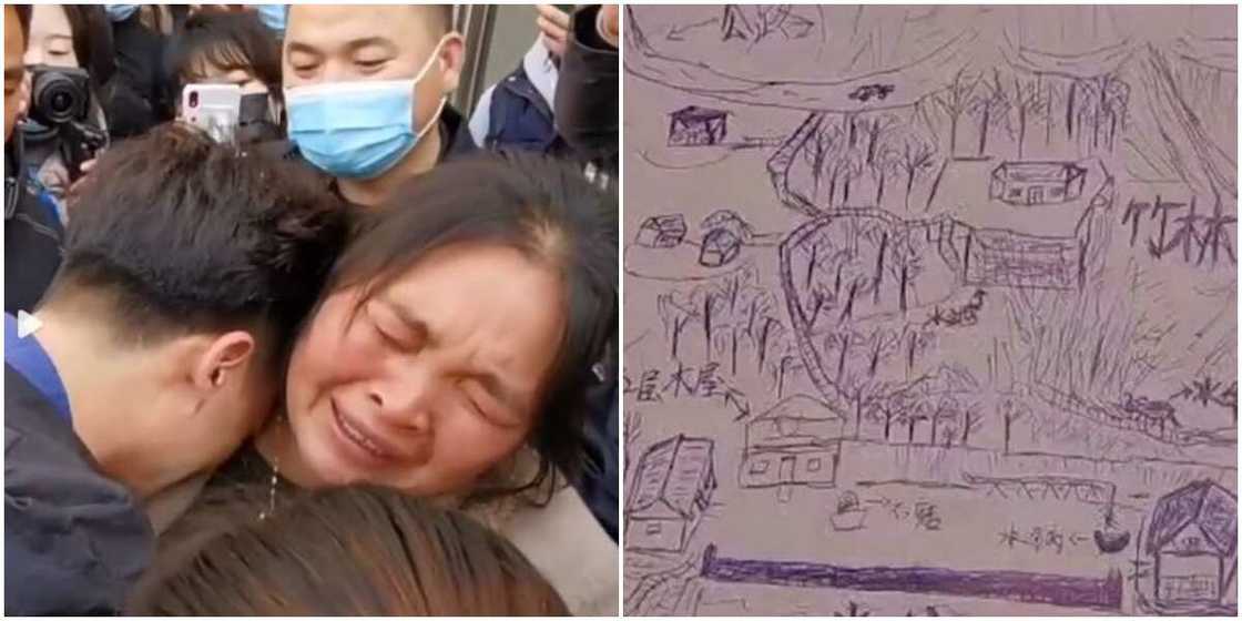 Joy as man snatched at age 4 reunites with real mum thanks to memory drawing of his village that went viral Joy as man snatched at age 4 reunites with real mum thanks to memory drawing of his village that went viral