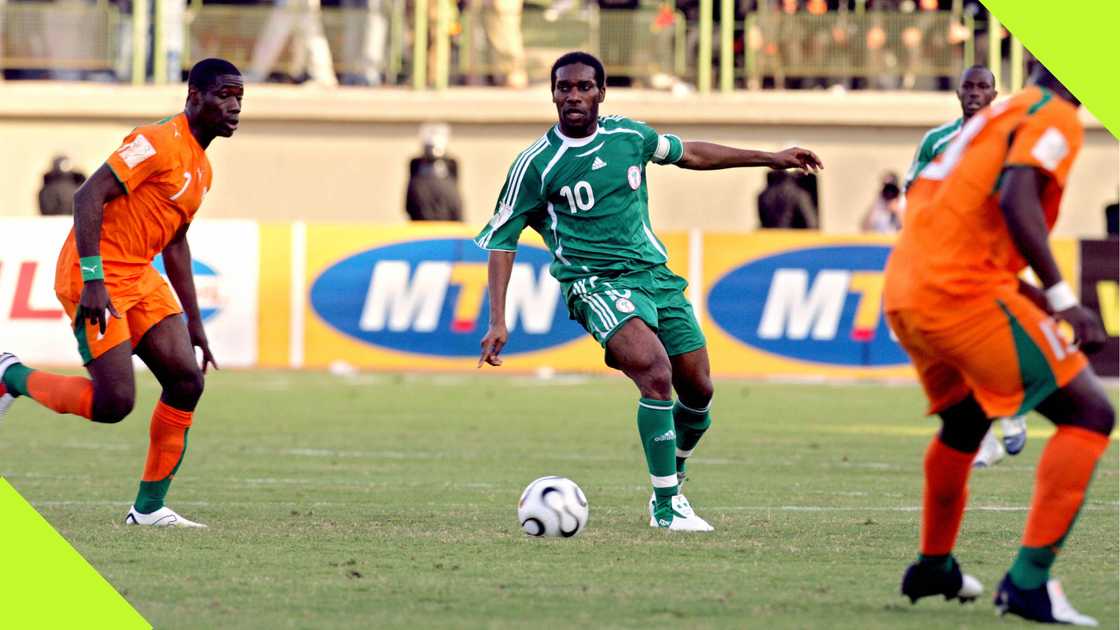 Austin Jay-Jay Okocha, Nigeria, Ivory Coast, AFCON 2006, Alexandria, Egypt. Austin Jay-Jay Okocha, Nigeria, Ivory Coast, AFCON 2006, Alexandria, Egypt.