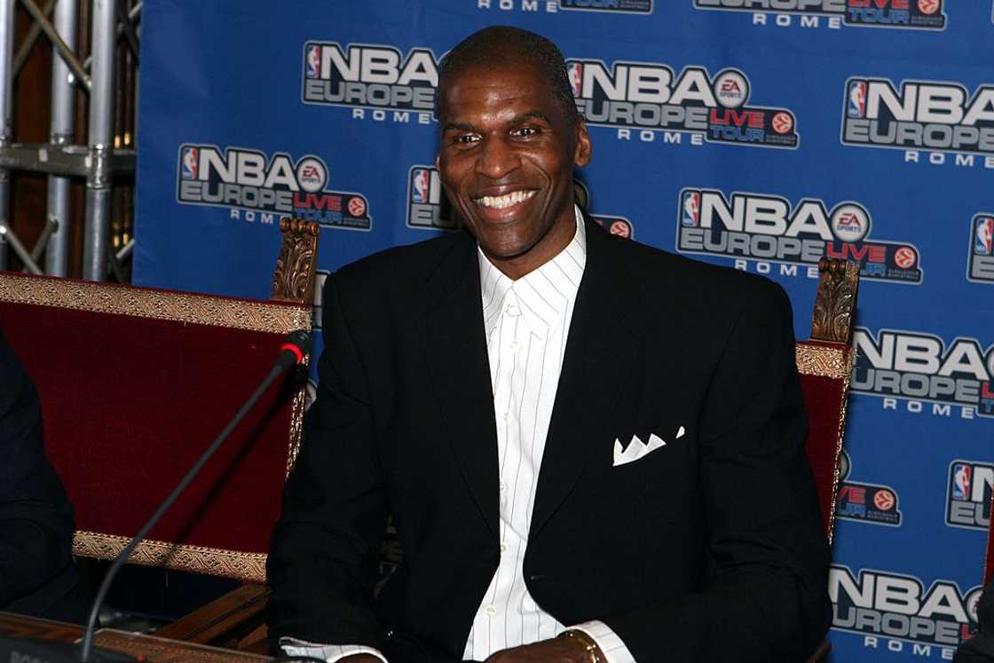 Robert Parish at the Sala delle Bandiere Campidoglio in Rome, Italy.