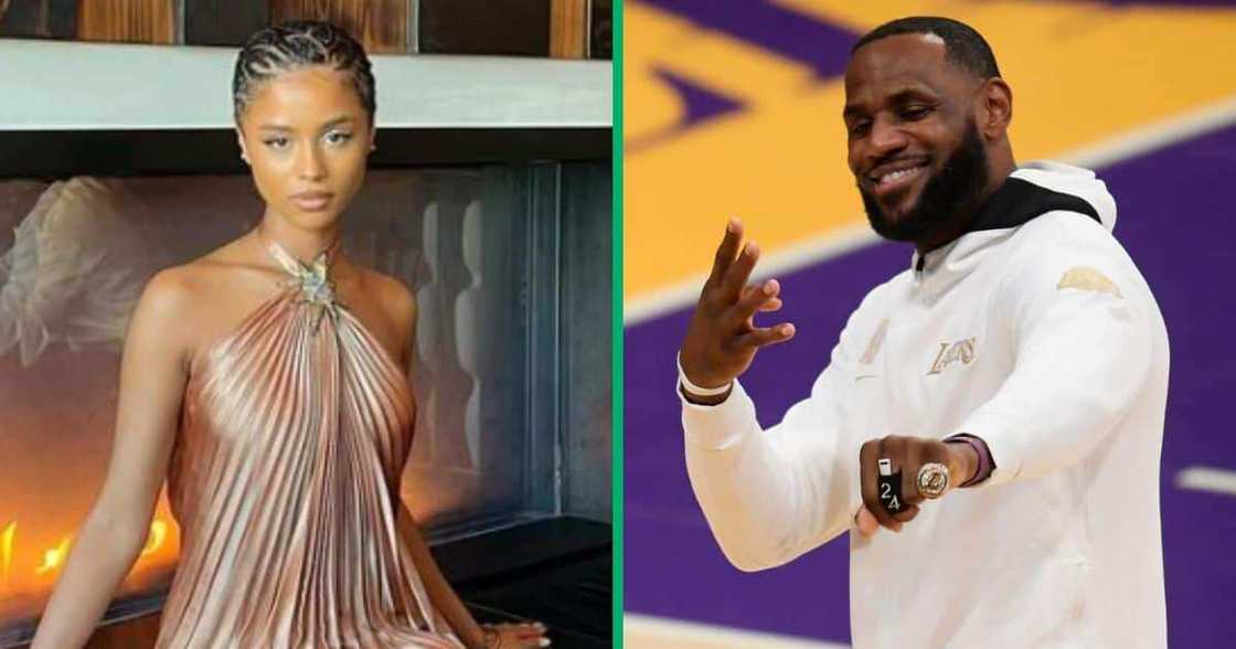 Tyla and LeBron James met at Lakers game Tyla and LeBron James met at Lakers game