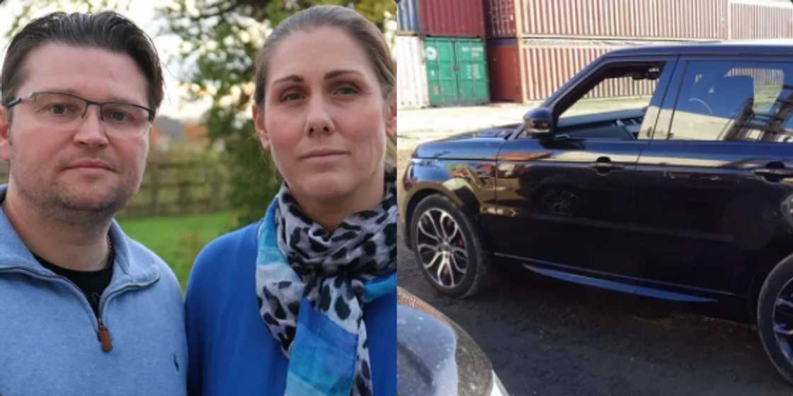 Reactions as Couples Car Stolen From UK Found En route Africa