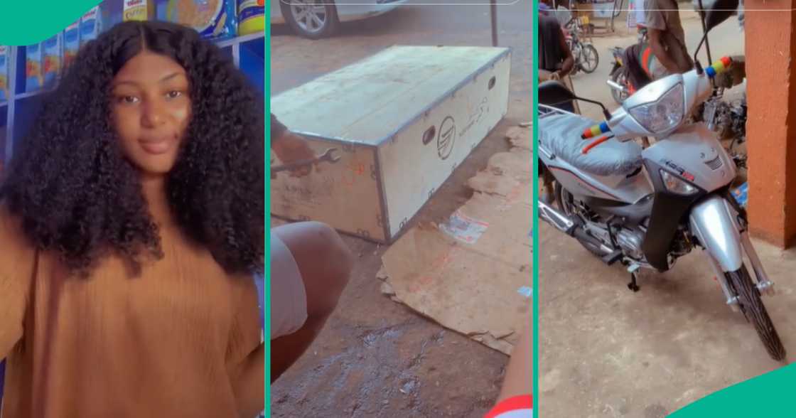 Ladies' bikes in Nigeria/Bikes in wooden crates