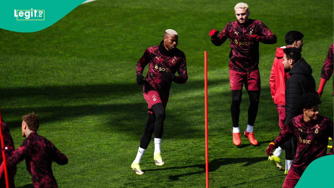 Victor Osimhen, Baris Alper Yilmaz, Galatasaray, Florya Oktay Metin, Istanbul.