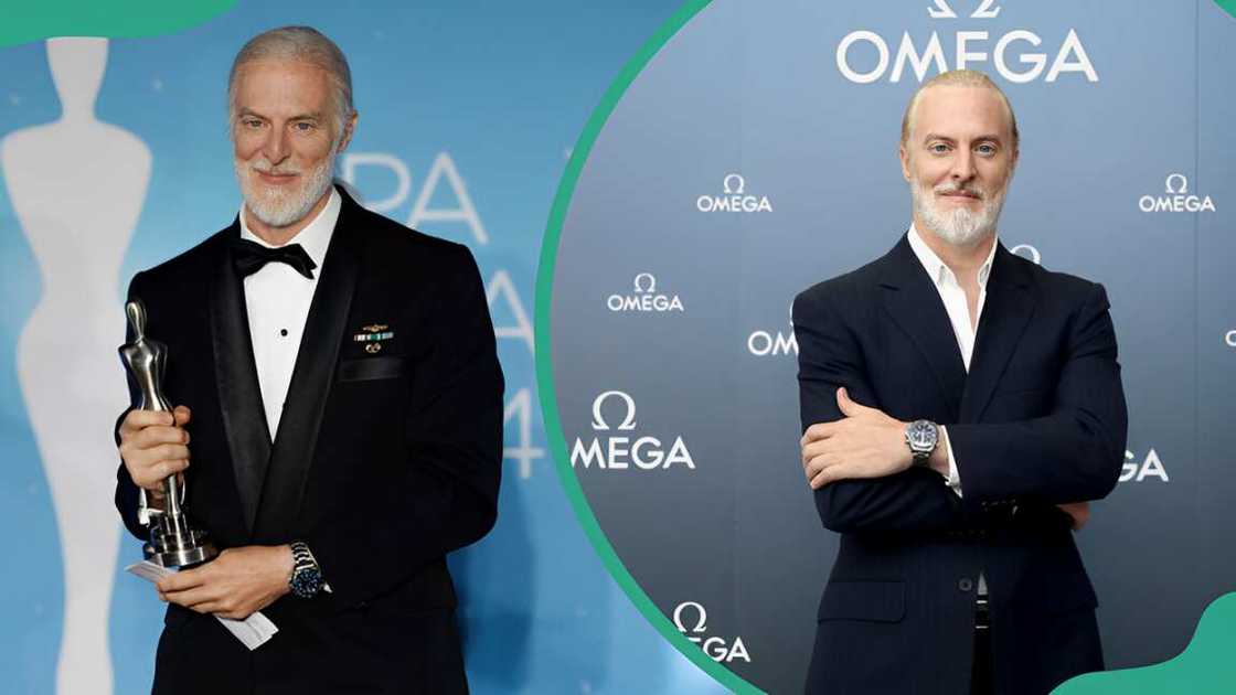 Victor Vescovo at Das Achental in Grassau, Germany (L).Victor Vescovo at the Five Deeps press conference at the British Museum (R)