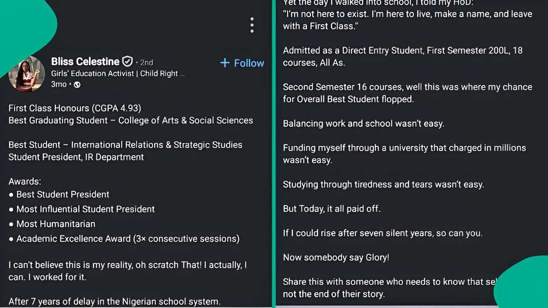 Graduate of Igbinedion University wins 4 major awards, shares story Graduate of Igbinedion University wins 4 major awards, shares story