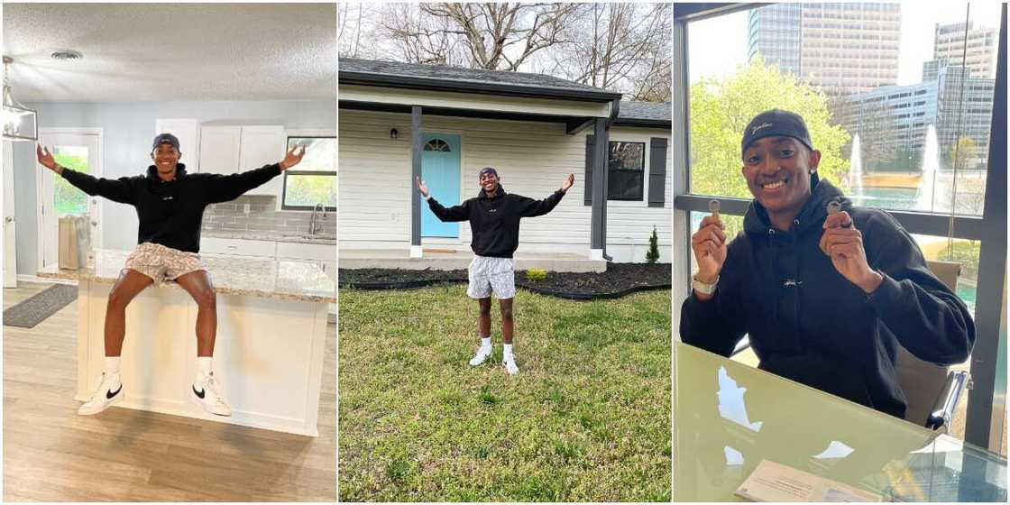 Massive celebration as young man acquires 1st house at 22, many react as he shares adorable photos Massive celebration as young man acquires 1st house at 22, many react as he shares adorable photos