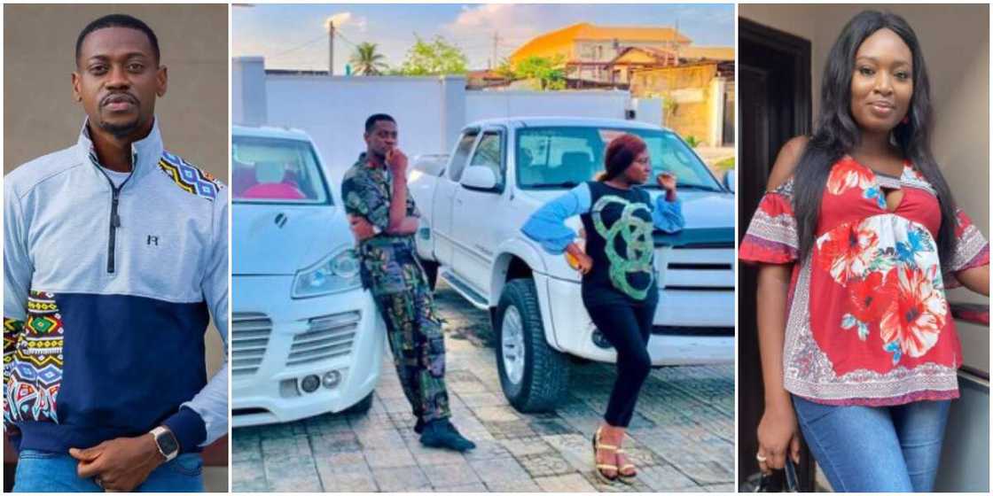 Congratulations pour in for actor Lateef Adedimeji and colleague Mo Bimpe as they flaunt new rides