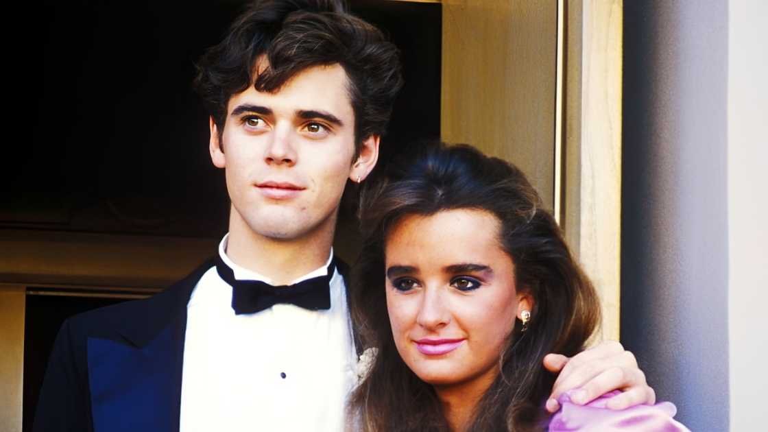 C. Thomas Howell and Kyle Richards in Beverly Hills.