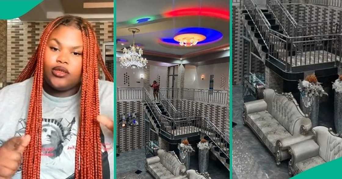 Lady flaunts interior of family's mansion