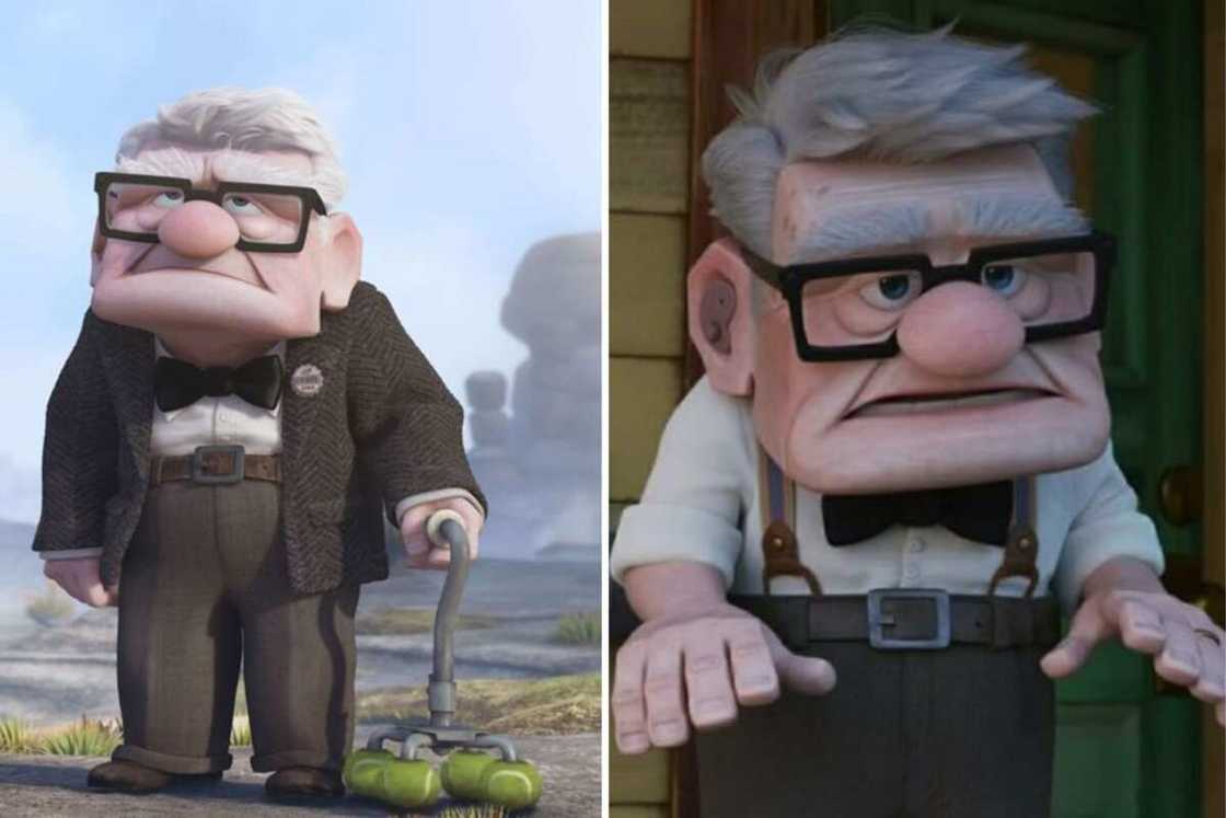 Old cartoon characters with glasses