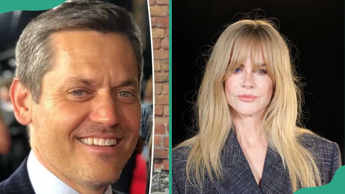 Michael Reinstein captured smiling and Nicole Kidman at Paris Fashion Week Michael Reinstein captured smiling and Nicole Kidman at Paris Fashion Week