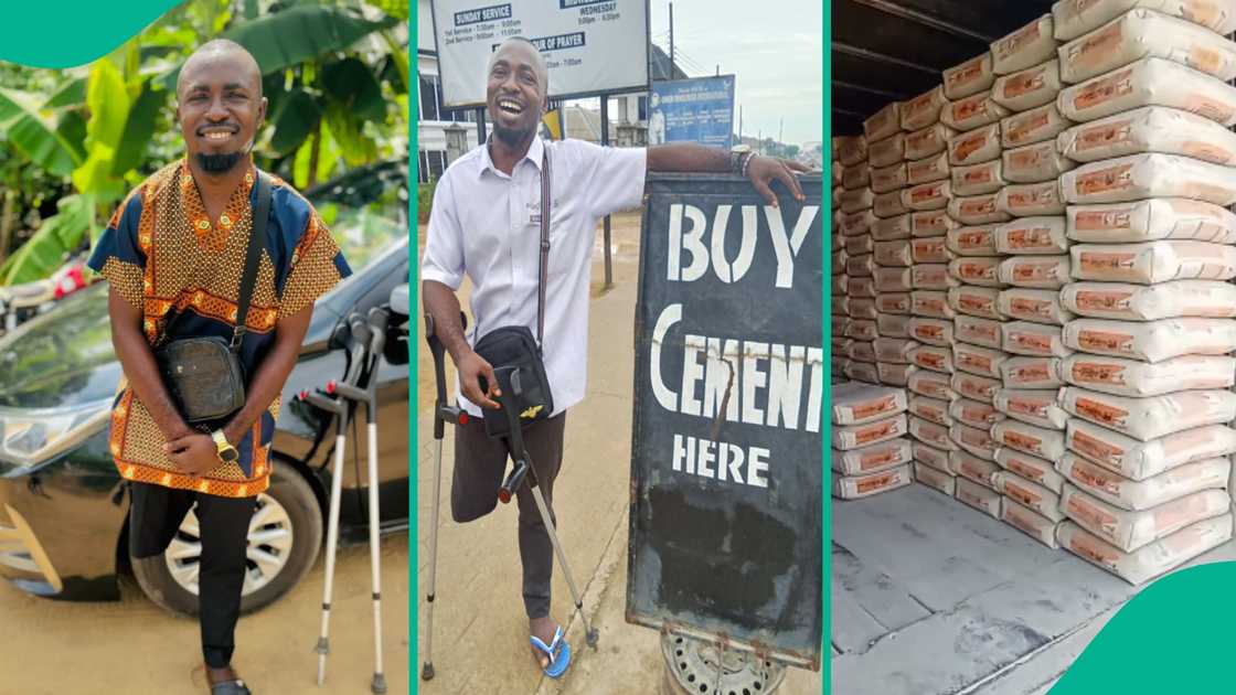 Man who is disabled shares a photo of his cement shop. Man who is disabled shares a photo of his cement shop.