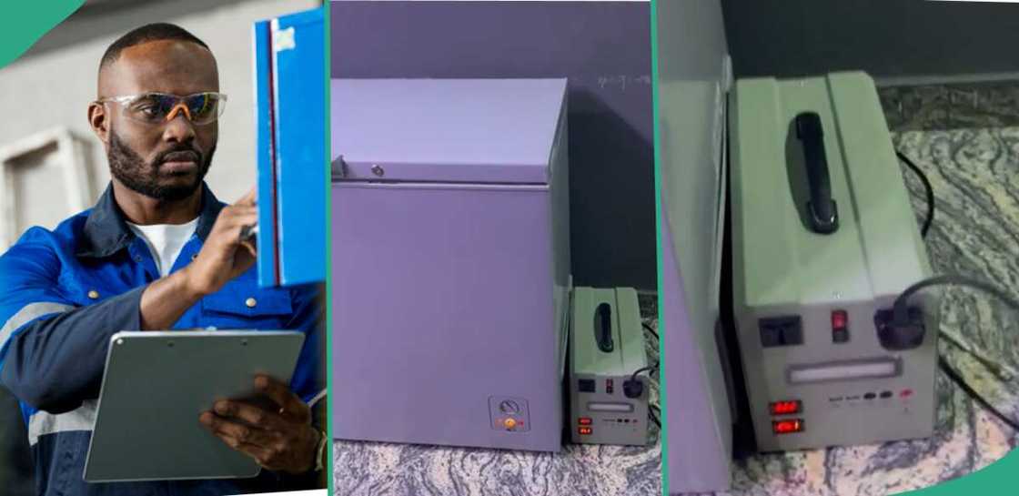 Man posts video of solar battery. Man posts video of solar battery.