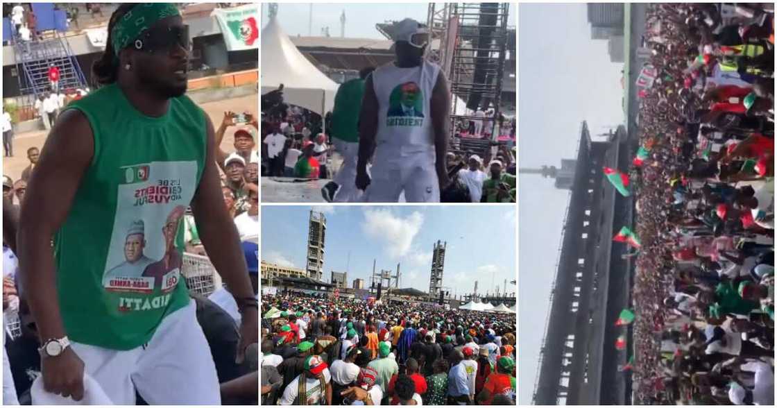 PSquare at Peter Obi's Lagos rally. PSquare at Peter Obi's Lagos rally.