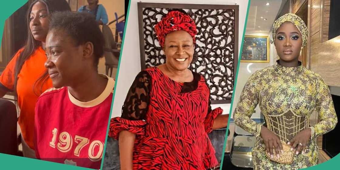 Patience Ozokwo in tears as Mercy Johnson gifts her cash, wrappers Patience Ozokwo in tears as Mercy Johnson gifts her cash, wrappers