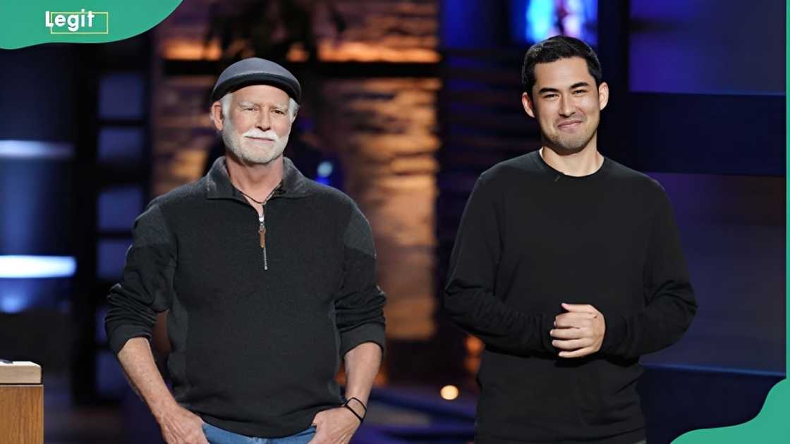 Father-son duo, Mark and Kenzo Singer, pitching EyeWris on SharkTank Father-son duo, Mark and Kenzo Singer, pitching EyeWris on SharkTank