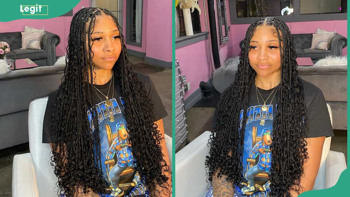 Curly peekaboo braids Curly peekaboo braids