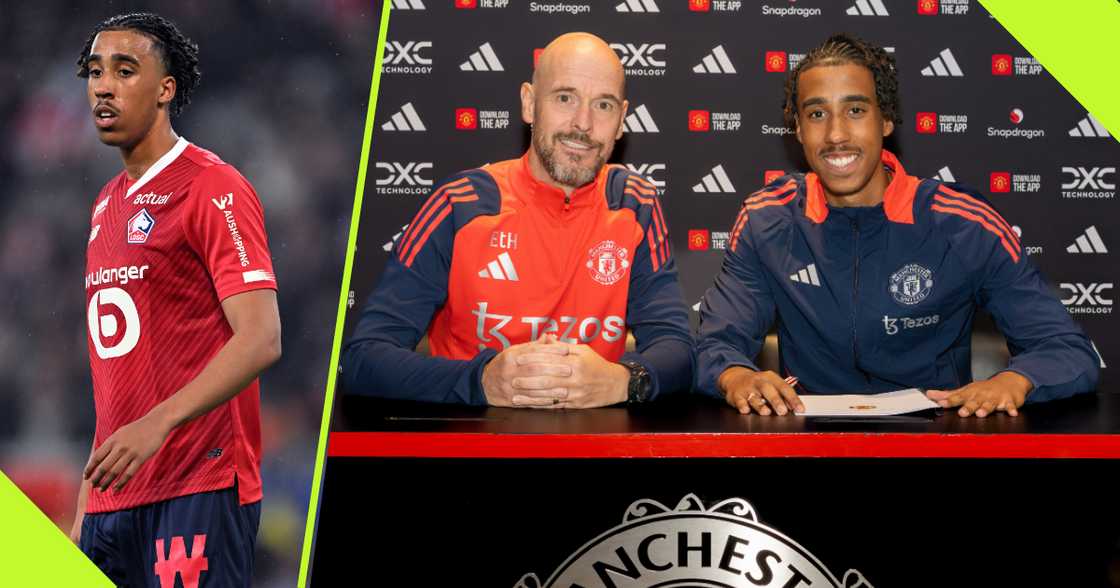 Lenny Yoro became the second signing for Manchester United this summer after he put pen to paper to a five-year deal. Lenny Yoro became the second signing for Manchester United this summer after he put pen to paper to a five-year deal.
