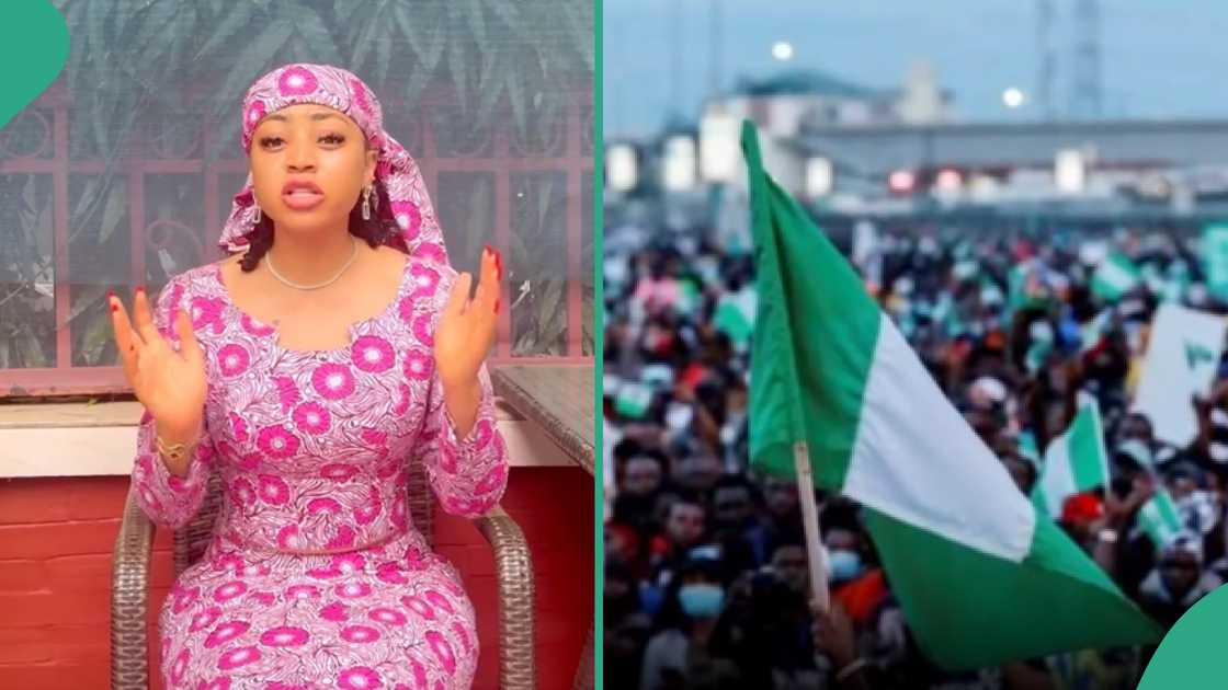 Nationwide protest: Regina Daniels shares new video to advice Nigerians.