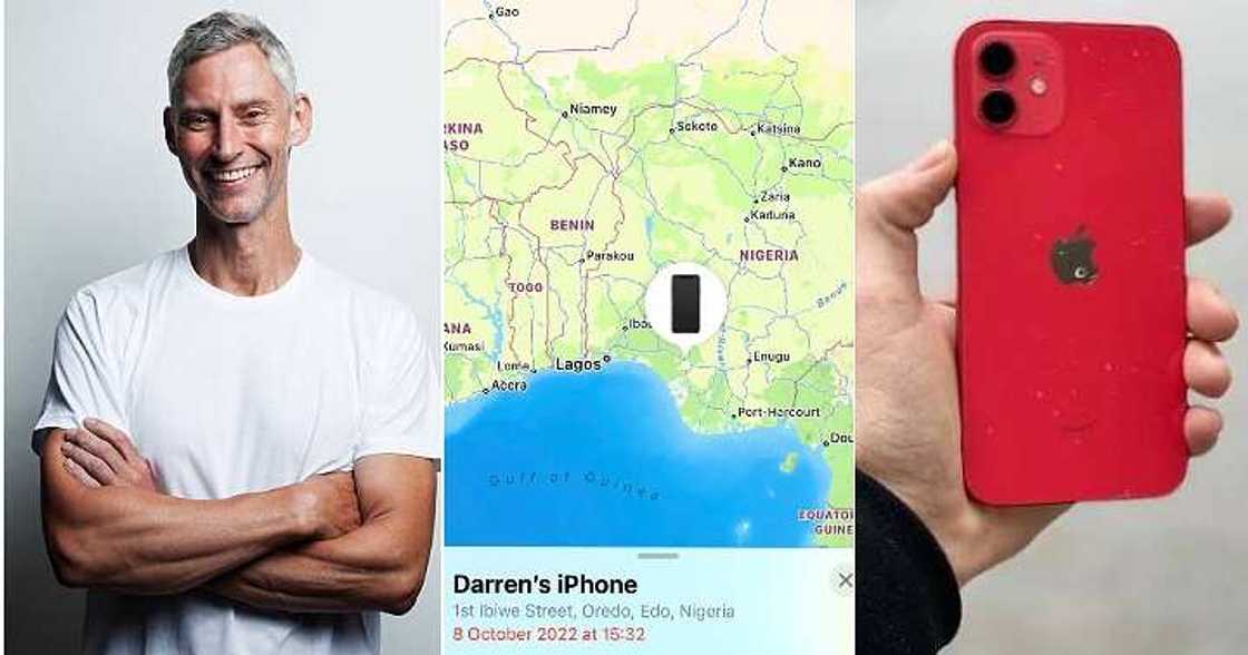 Oyinbo man, missing iPhone, Nigeria Oyinbo man, missing iPhone, Nigeria