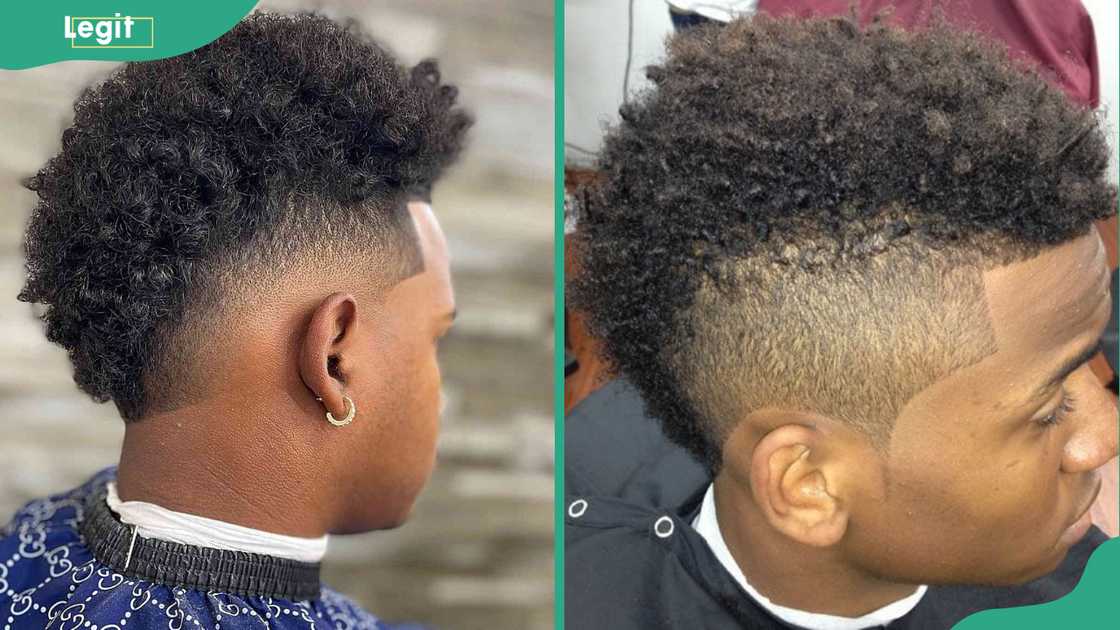 Burst fade mohawk