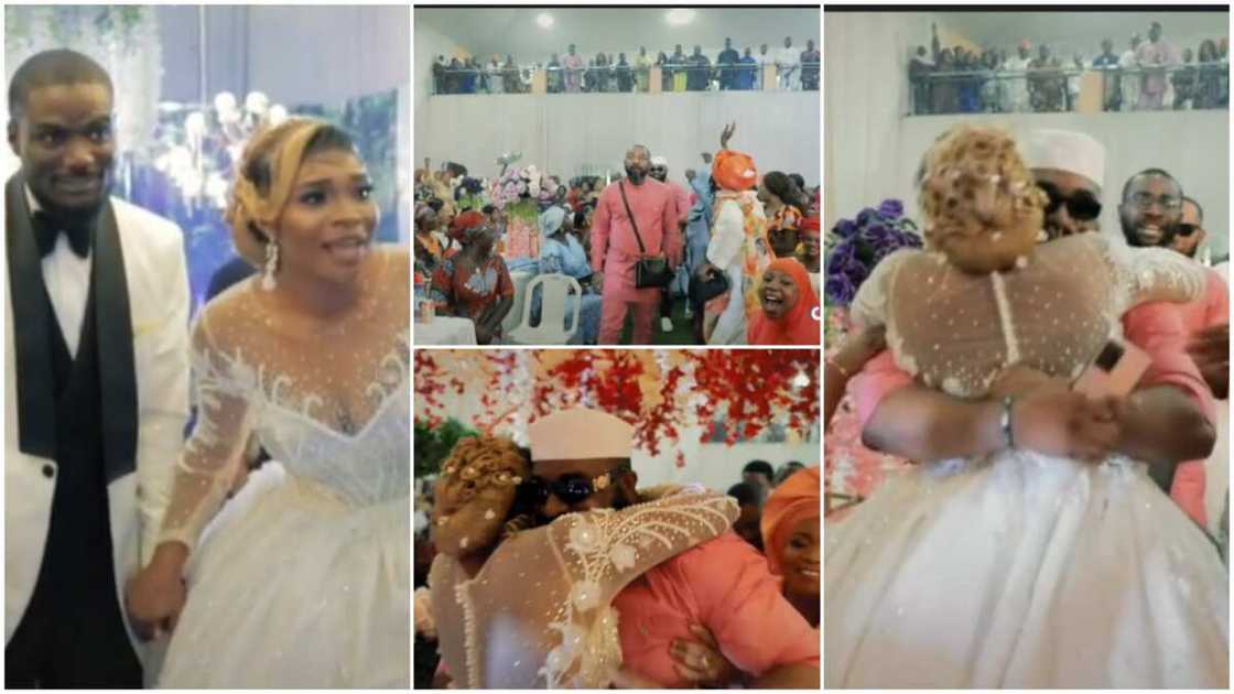 Beautiful wedding ceremony/lady became very emotional.