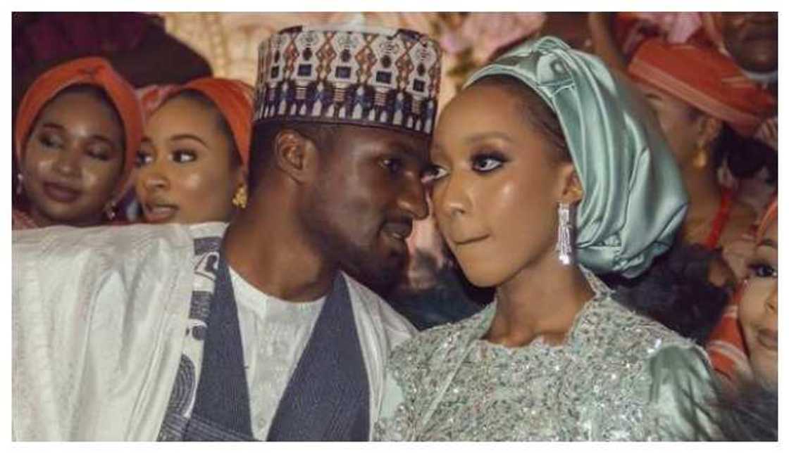 Yusuf Buhari and Zahra at an event