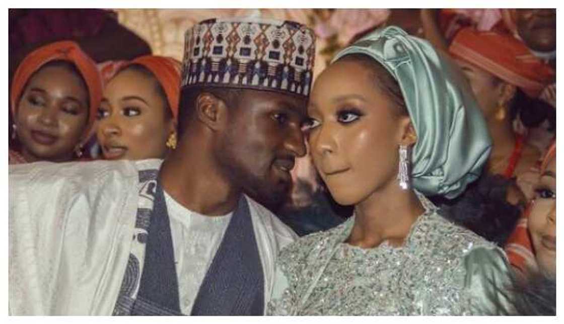 Yusuf Buhari and Zahra at an event Yusuf Buhari and Zahra at an event