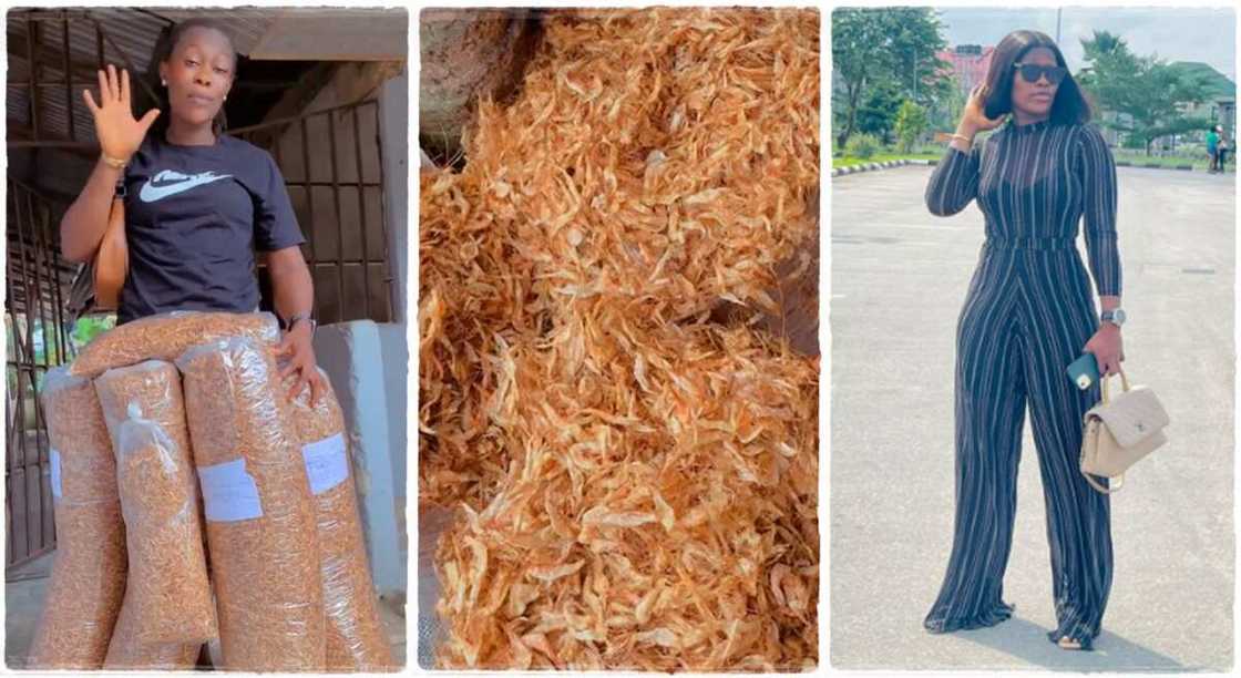 Nigerian graduate who sells crayfish shoes how it is packaged. Nigerian graduate who sells crayfish shoes how it is packaged.