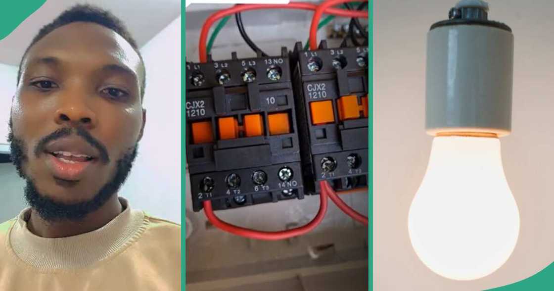 Man installs solar for personal use. Man installs solar for personal use.