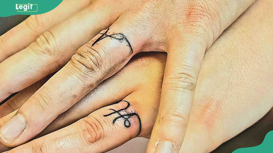 Names initials tattoo Names initials tattoo