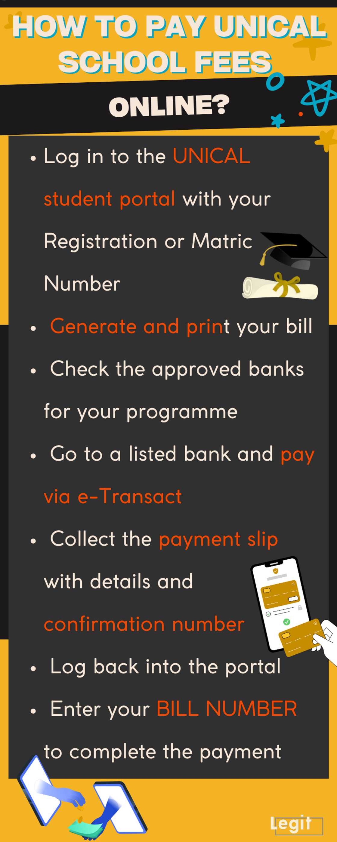 UNICAL school fees for all courses and how to make payments UNICAL school fees for all courses and how to make payments