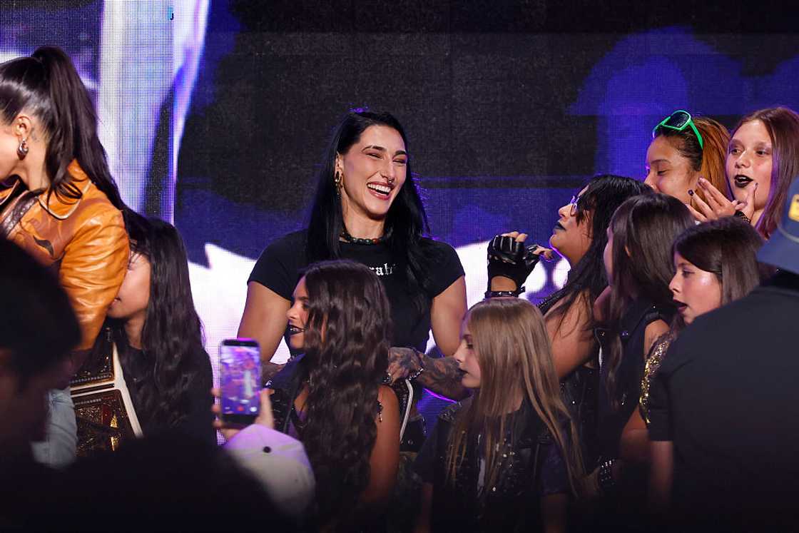Rhea Ripley on stage with fans during Fanatics Fest NYC 2026 Rhea Ripley on stage with fans during Fanatics Fest NYC 2026