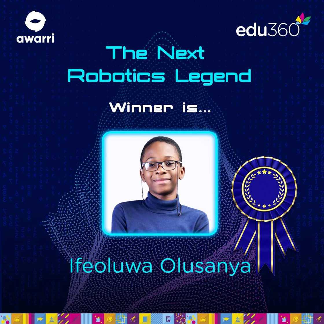 11-year-old emerges as the winner of the Next Robotics Legend Competition