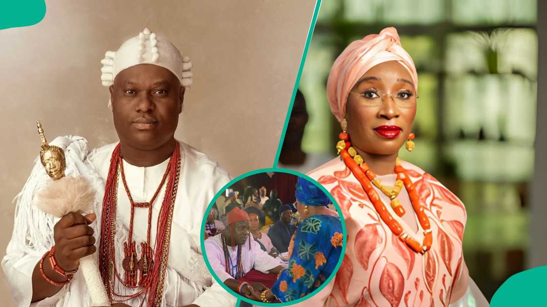 Video of Ooni of Ife and wife at weding gets fans talking Video of Ooni of Ife and wife at weding gets fans talking