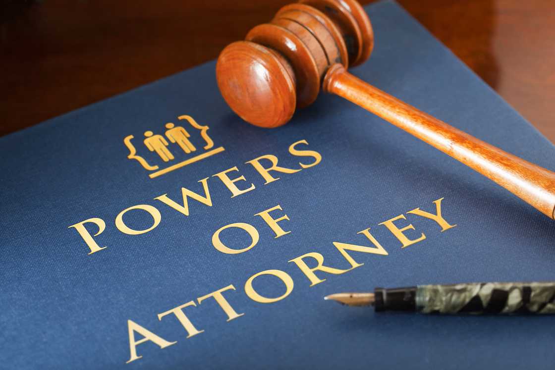A Power of Attorney document A Power of Attorney document