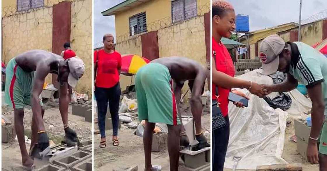 Bricklayer receives N30,000, kind lady Bricklayer receives N30,000, kind lady