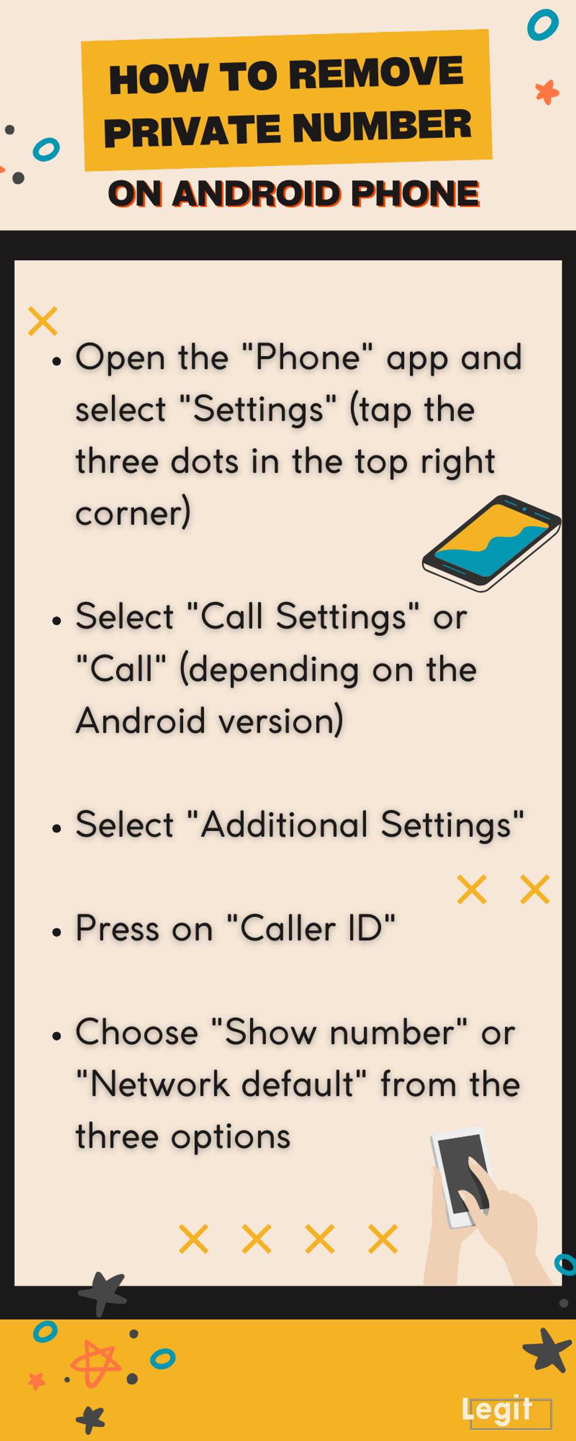How to remove private number How to remove private number