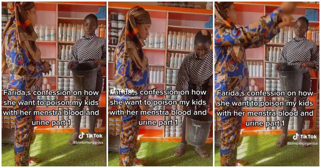 Farida, househelp, menstrual blood and urine Farida, househelp, menstrual blood and urine